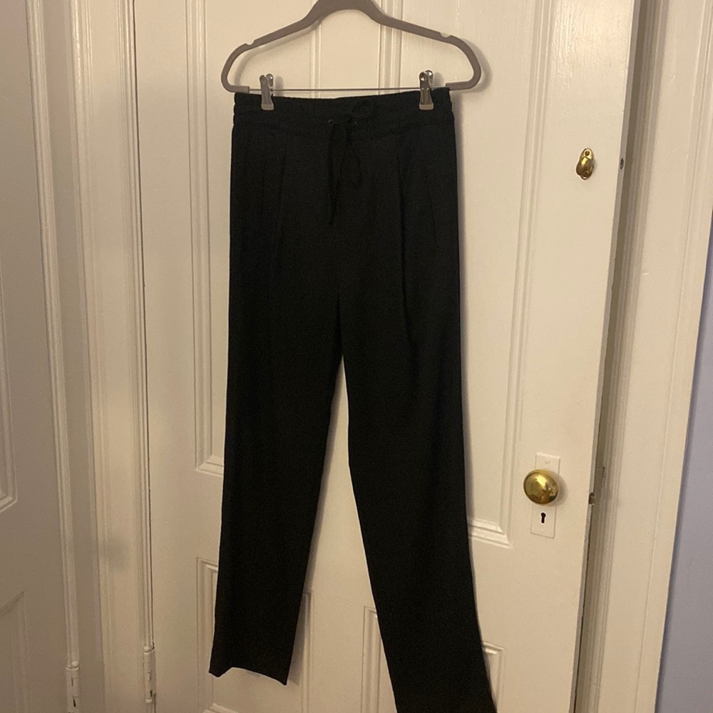 Rag & Bone Black wool felt trousers